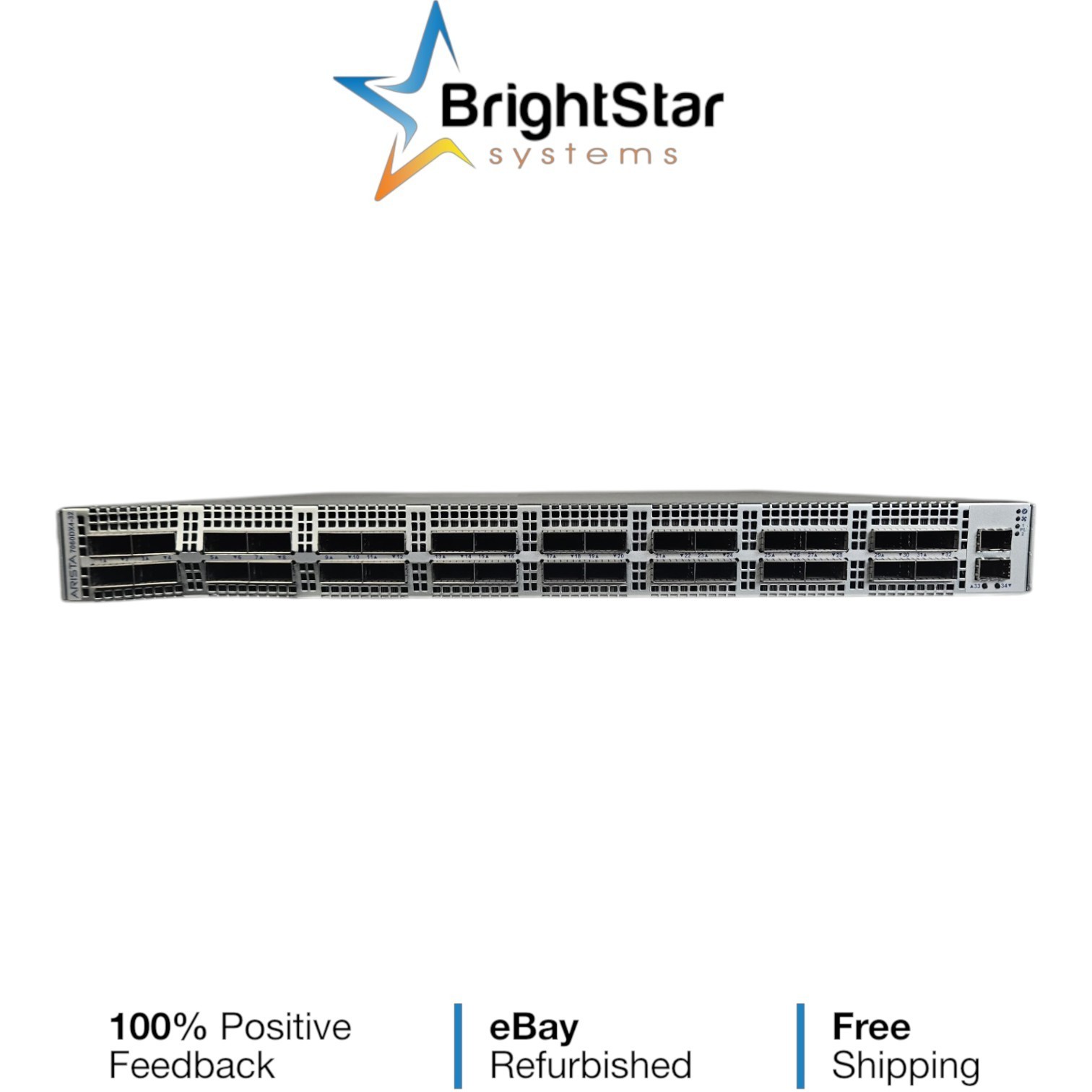 DCS-7060DX4-32-F Arista 7060X4 32x400GbE QSFP-DD Switch Physical Damage | Tested