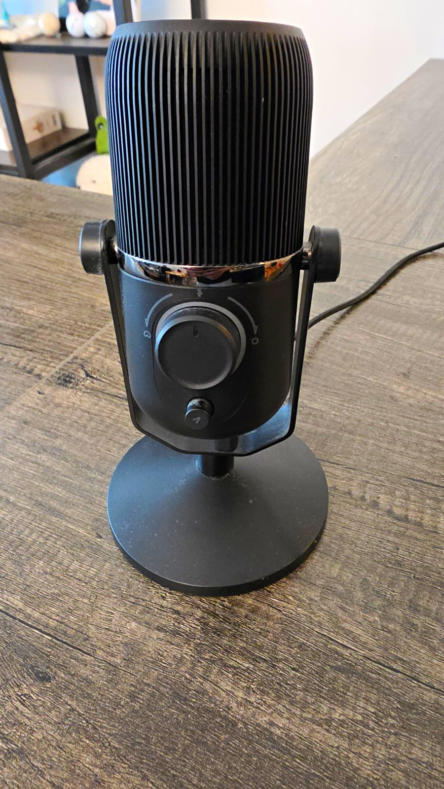 THRONMAX MDrill Zero Plus USB Desktop Microphone, Freestanding Stand, Black