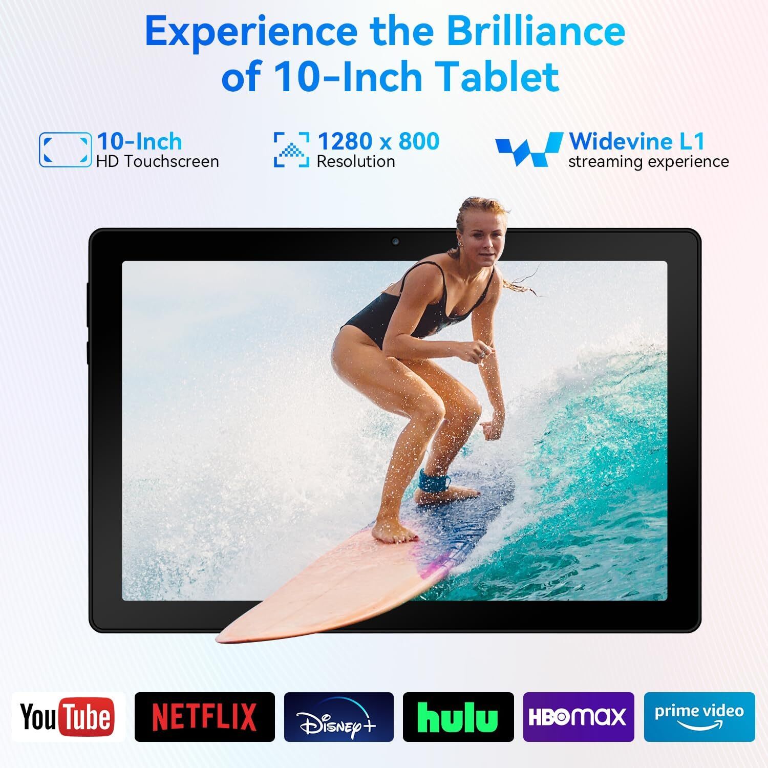 AEEZO Tablet 10 Inch Android 14 Octa-Core Tablets,10GB+64GB,1TB Expand IPS Scre