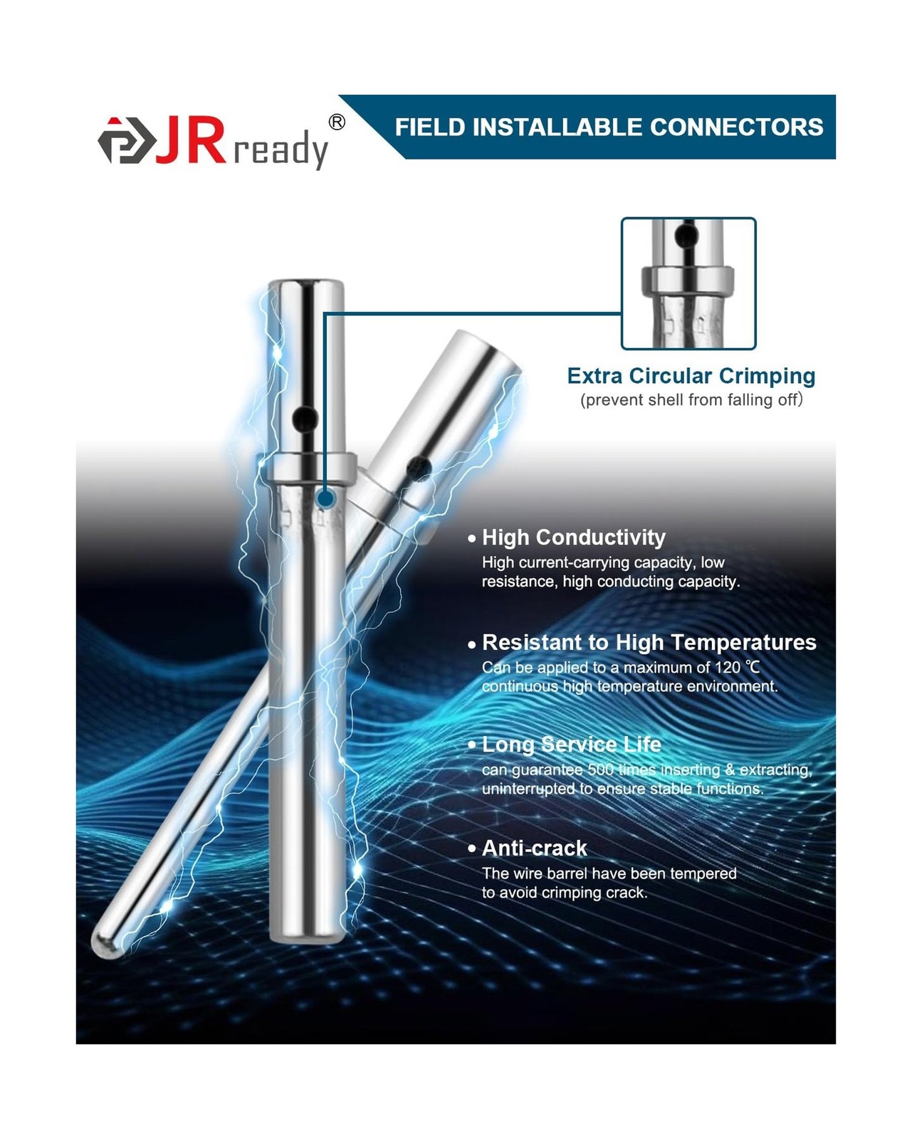 JRready Deutsch DTM 3 Pin Connectors 4 Kits, Waterproof Electrical Wire Conne…
