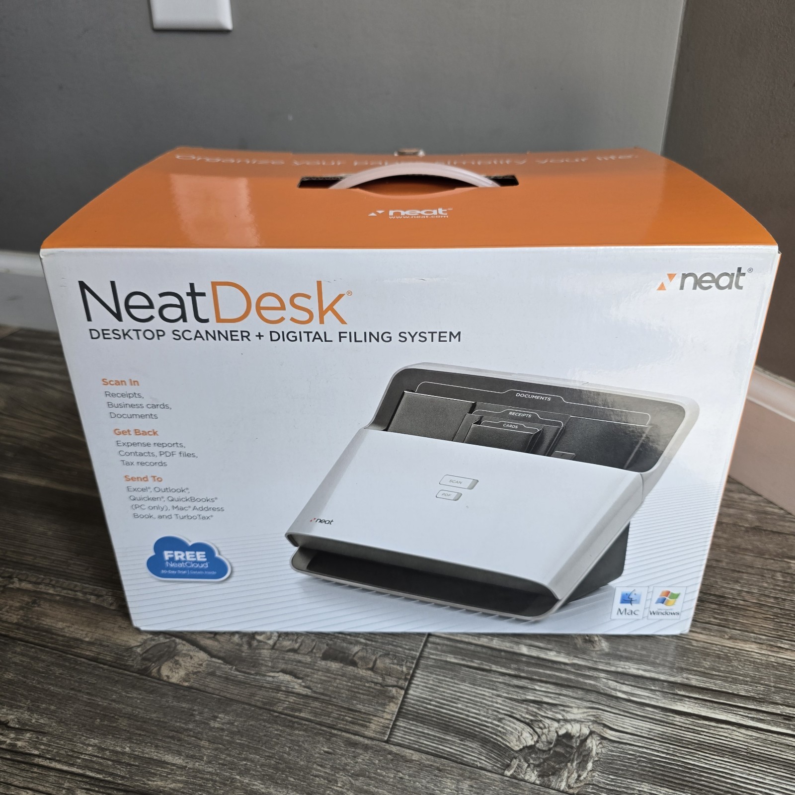The Neat Company NeatDesk Desktop Scanner and Digital Filing System Home Office