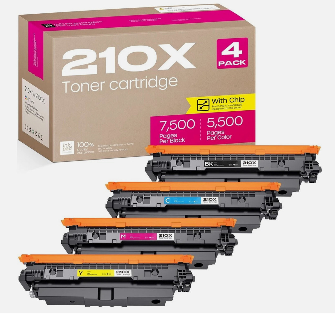 ** NEW HP 210X Toner | HP Color LaserJet 3201/3202/3301/3302 | Compatible | 4-Pk