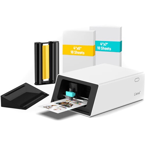 Liene DHP700W#US1 PixCut S1 Photo Sticker Printer and Cutter White FreeShipping