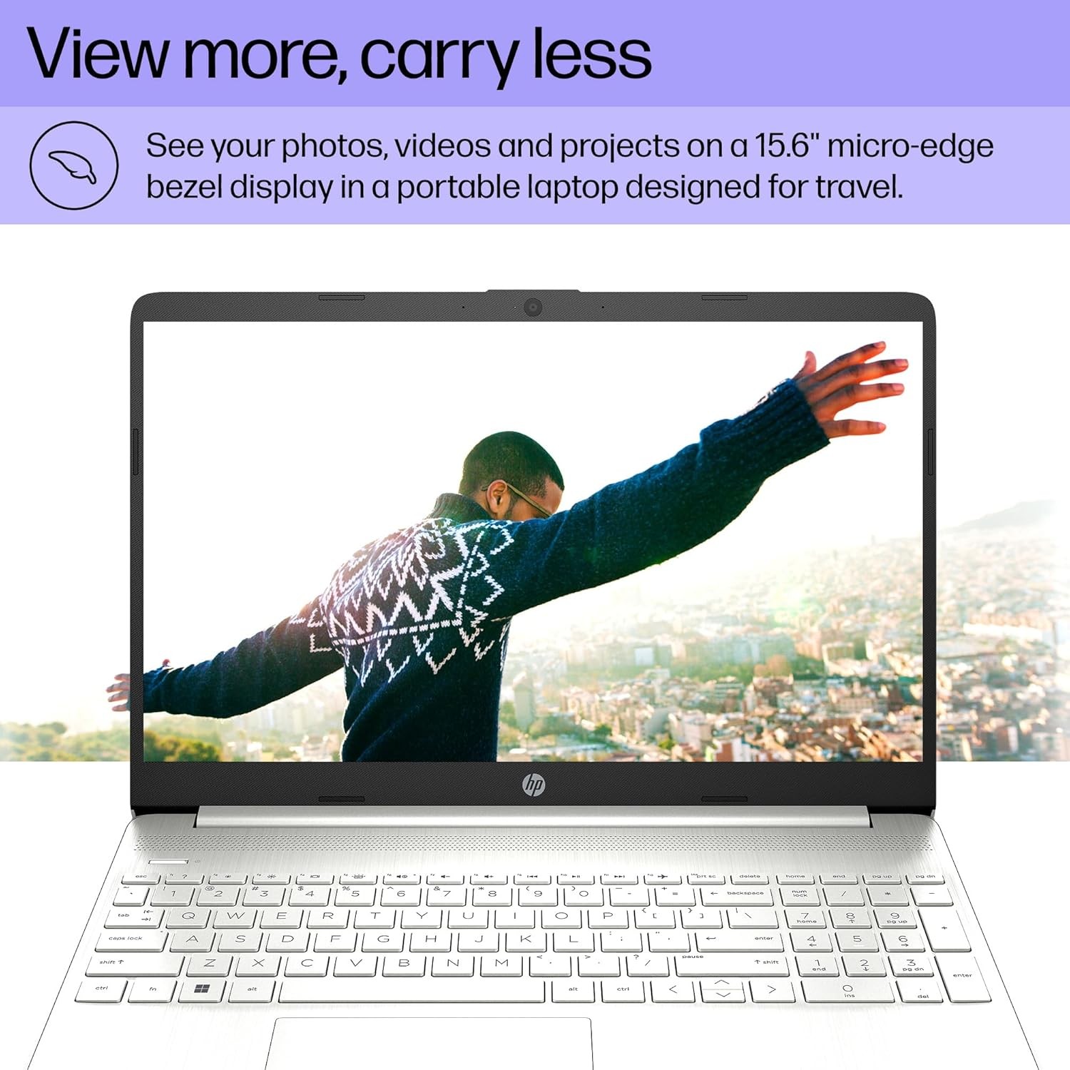 HP 15 inch Laptop, HD Display, AMD Ryzen 5 5500U, 8 GB RAM, 256 GB SSD Win 11