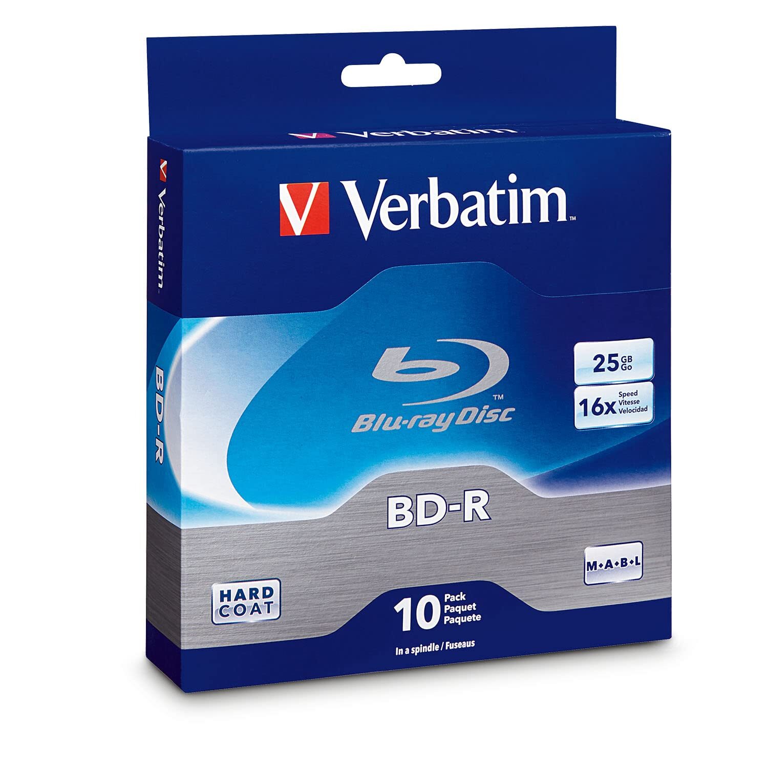 Verbatim 10 Pack BD R Blu Ray Discs 25GB High Grade Non Rewritable 6x Speed