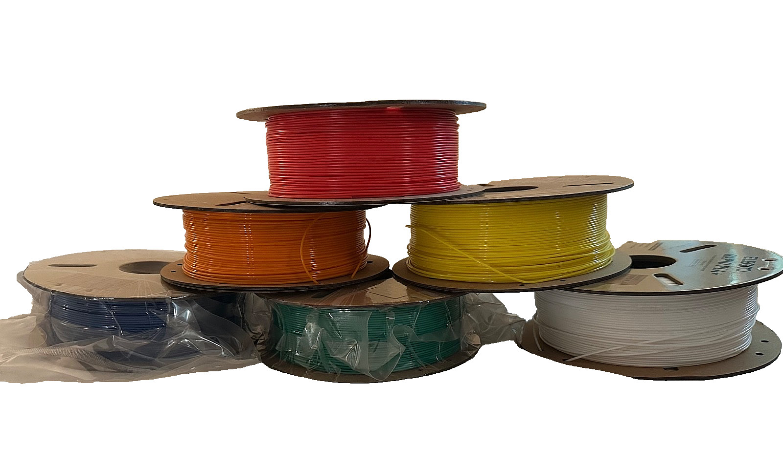 Lot of 6 – ELEGOO 3D Printer Filament – Rapid PLA+ – Mixed Colors | Open Box