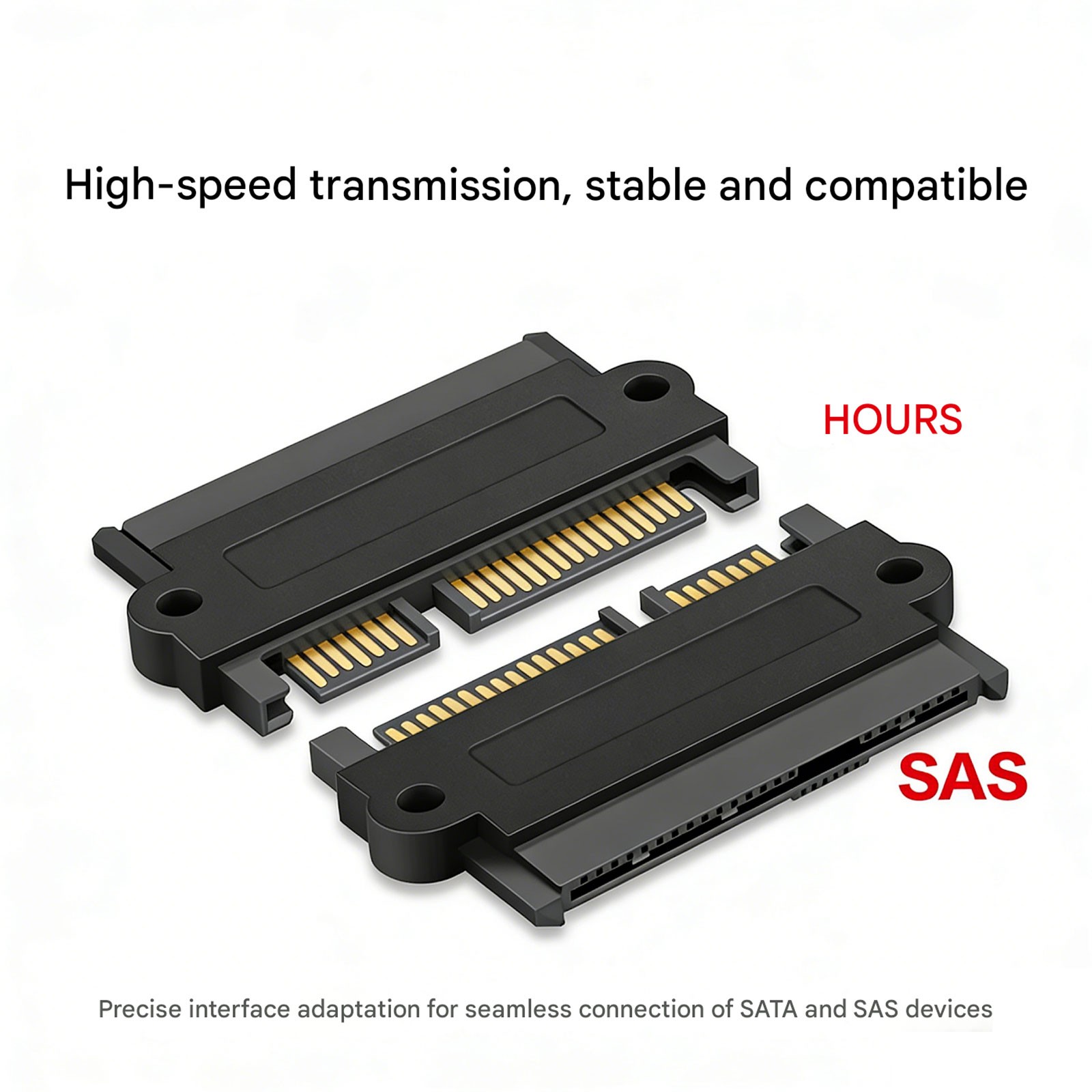 1/5/10PCS SAS To SATA 22 Pin Male Converter HDD Hard Disk Adapter SFF-8482e7