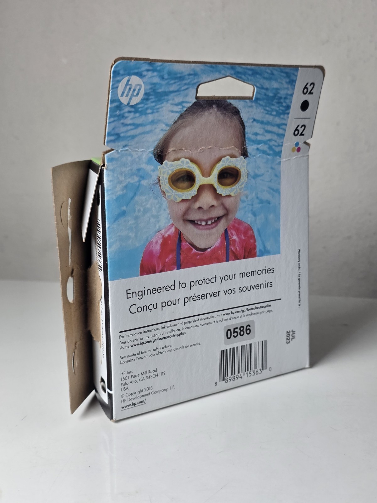 HP 62 Ink Cartridge Combo 2-pack BLACK & TRI-COLOR EXP 2023 OEM Genuine
