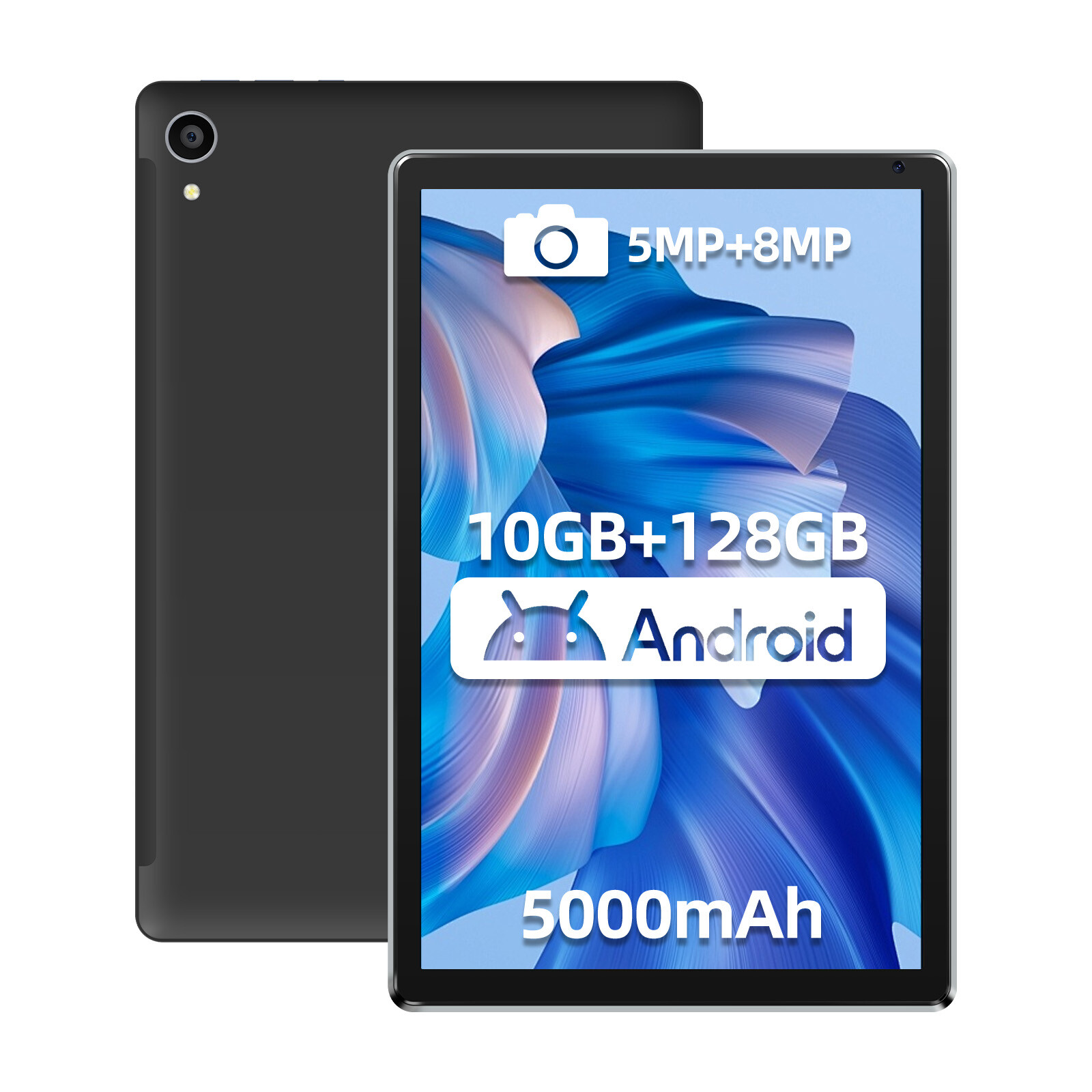 10.1 inch Android 14 Tablet HD Touchscreen Octa-Core 16GB + 128GB WIFI 6