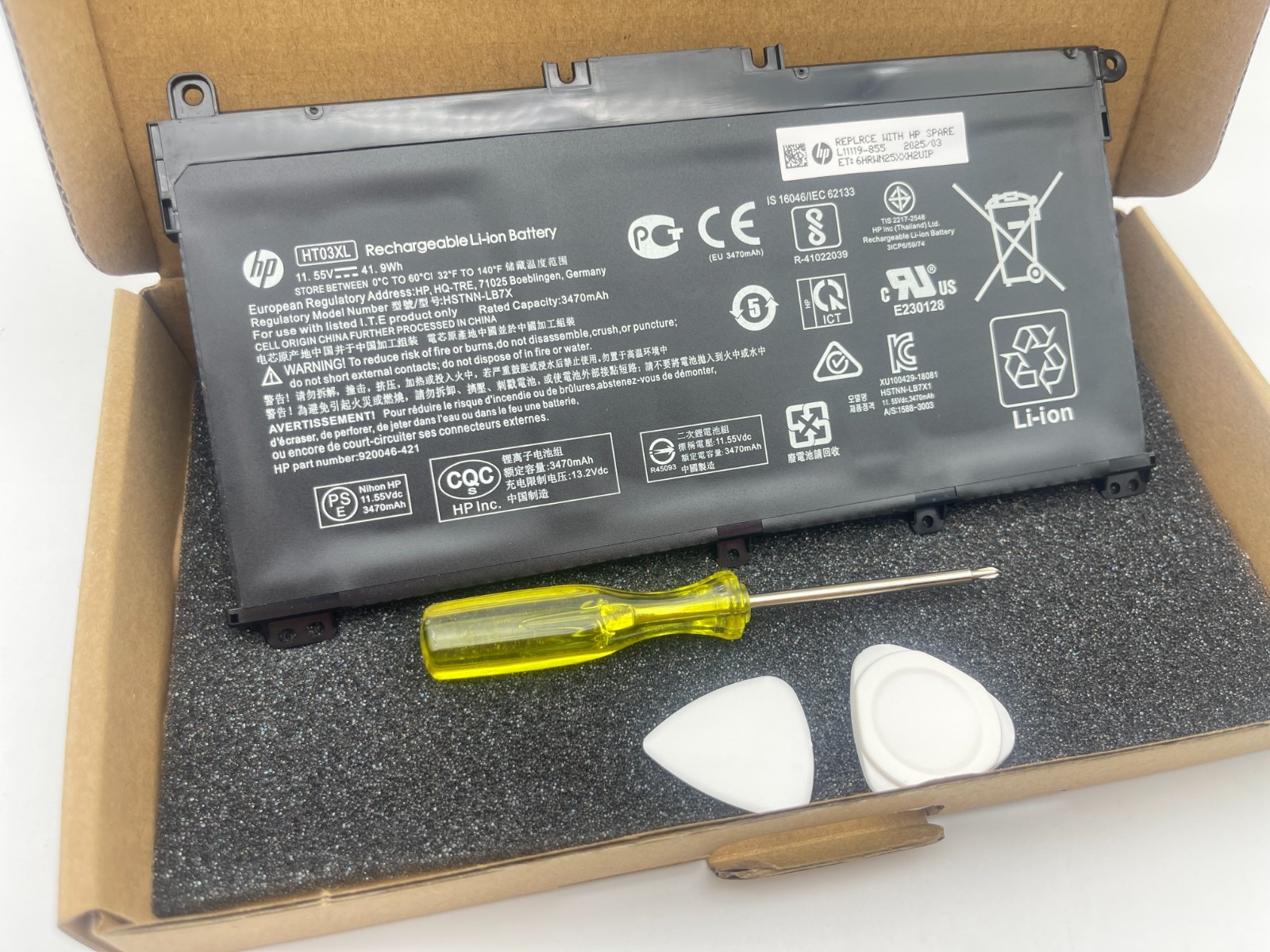 OEM 41.9Wh HT03XL Battery for HP Pavilion 240 G7, 245 G7, 250 G7, 255 G7 Series
