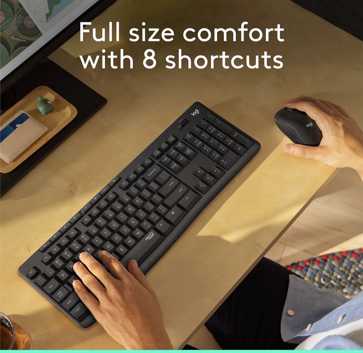 Logitech MK295 Wireless Mouse & Keyboard Combo with SilentTouch Technology.