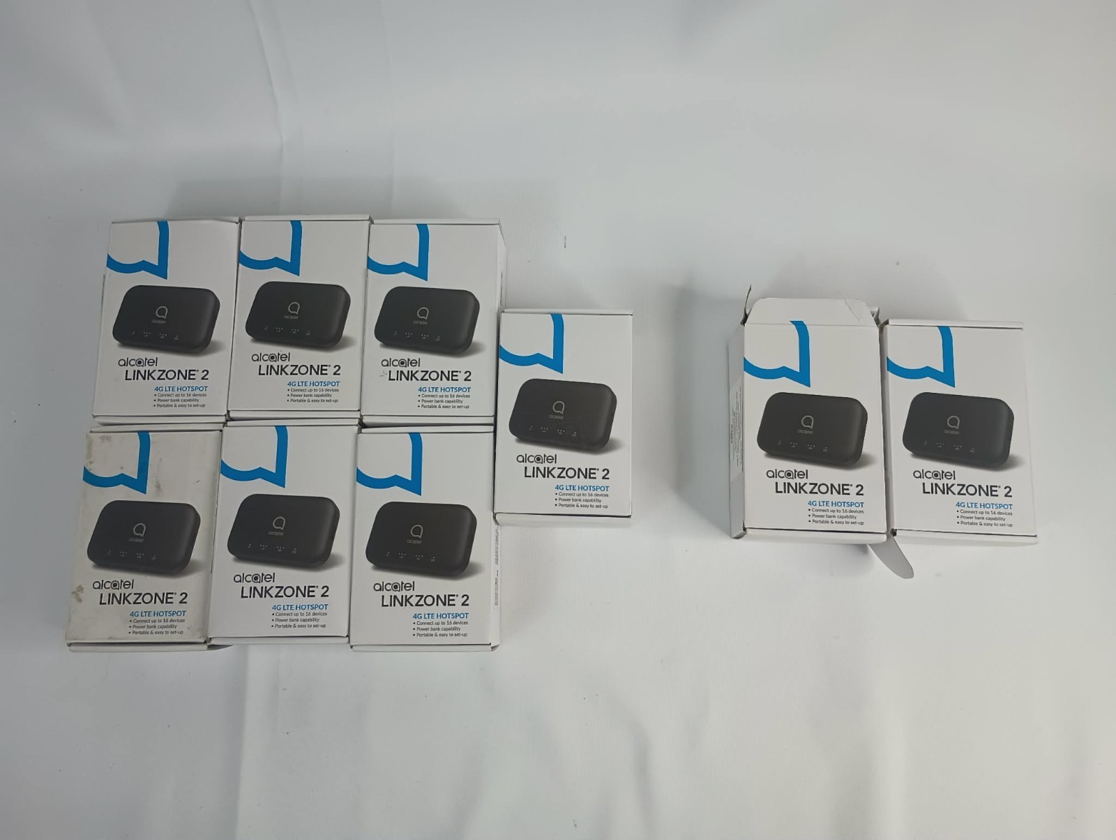 lot of 9 Alcatel Linkzone 2 MW43TM Portable Mobile WiFi 4G LTE Hotspots UNTESTED
