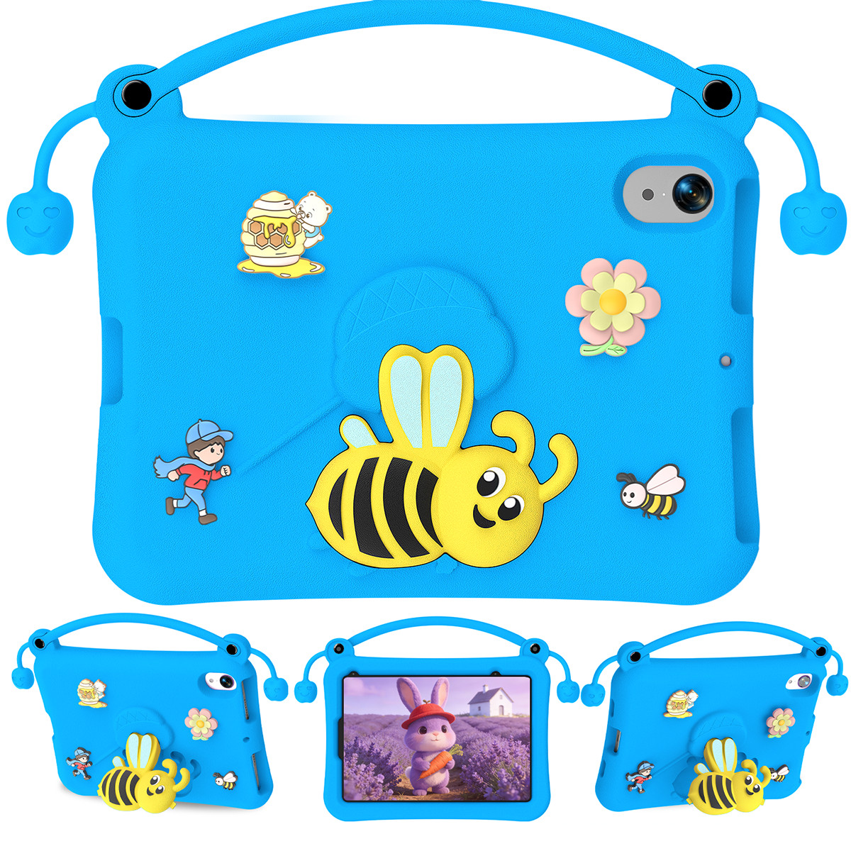 For Apple iPad Mini 7 (A17 Pro) 8.3 inch 2024 Kids Case Portable Stand Cover
