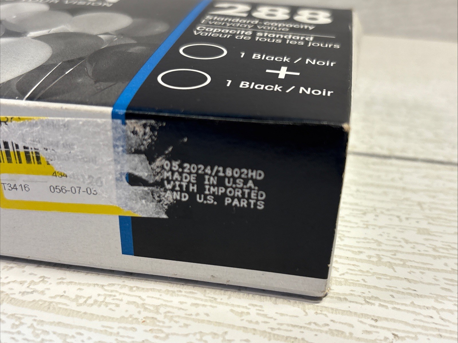 2- Epson 288 DuraBrite Black Ink Cartridges, Pack Of 2, T288120 PAST DATE