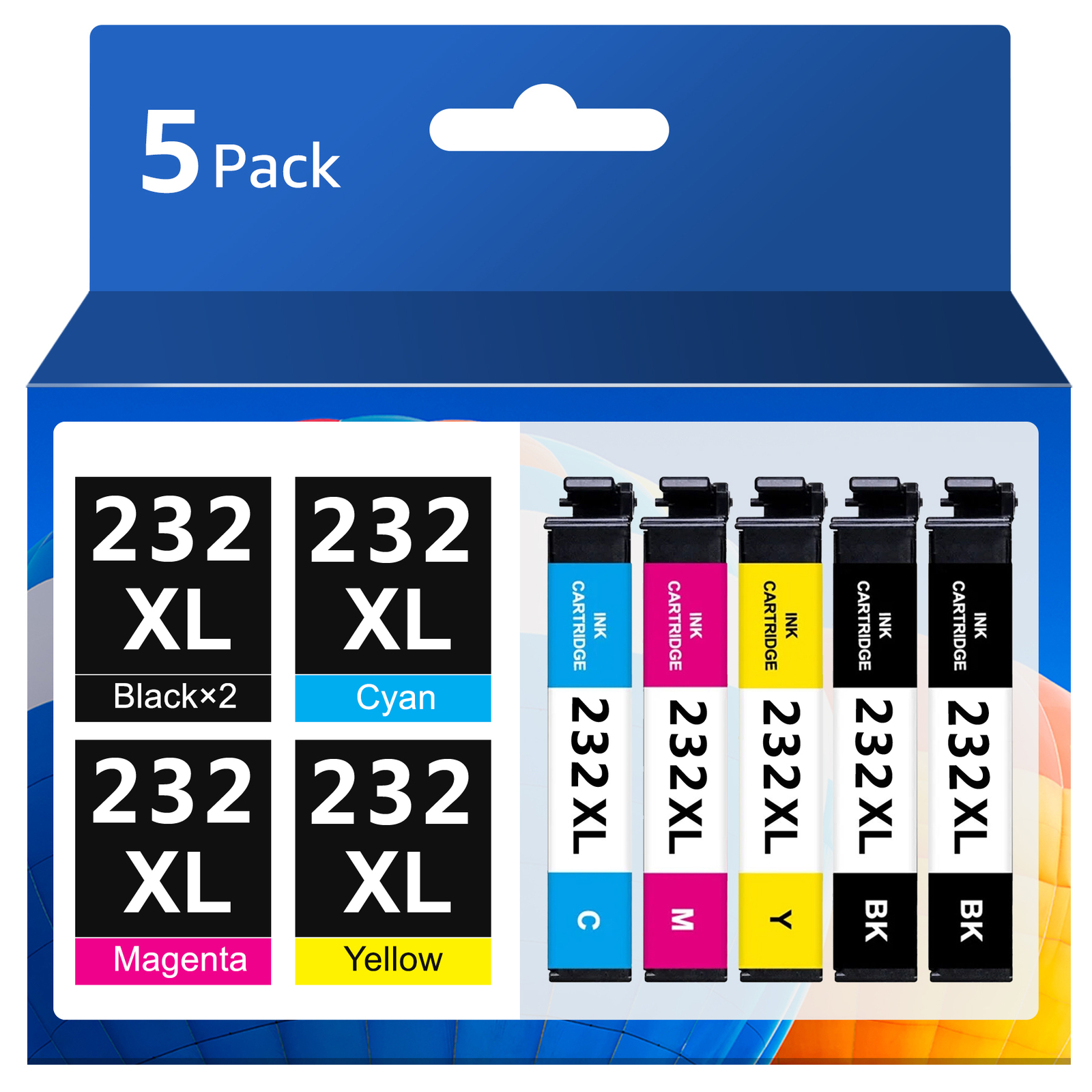 232XL Black Color Ink Cartridge For Epson WF-2950 XP-4205 XP-4200 WF-2930 Lot
