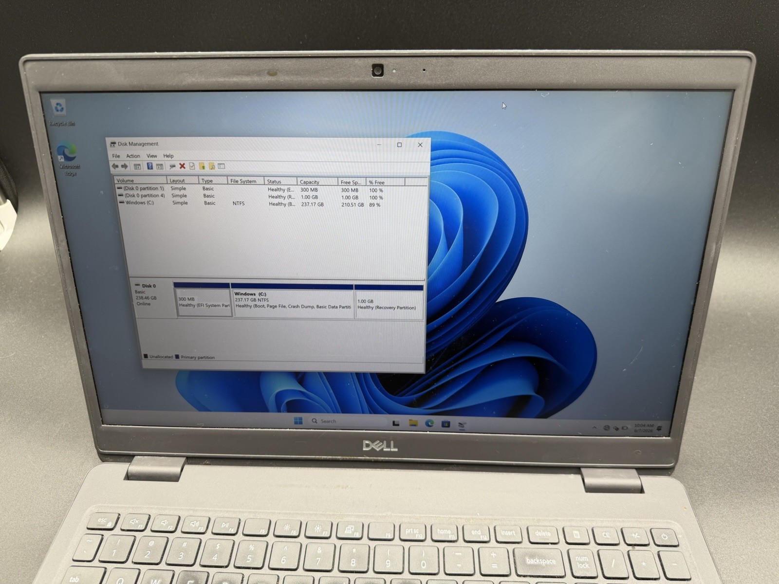 Dell Latitude 3510 15.6″ Intel Core i5-10210U 1.60GHz 16GB RAM 256GB SSD W11P