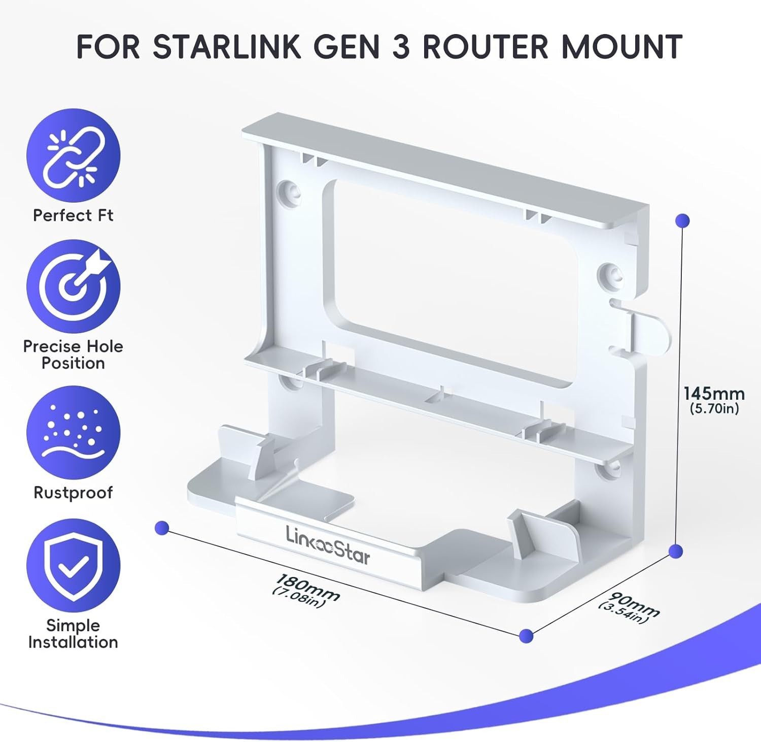 All in One Starlink Standard Mesh Router Starlink Power Supply Mounting Kit