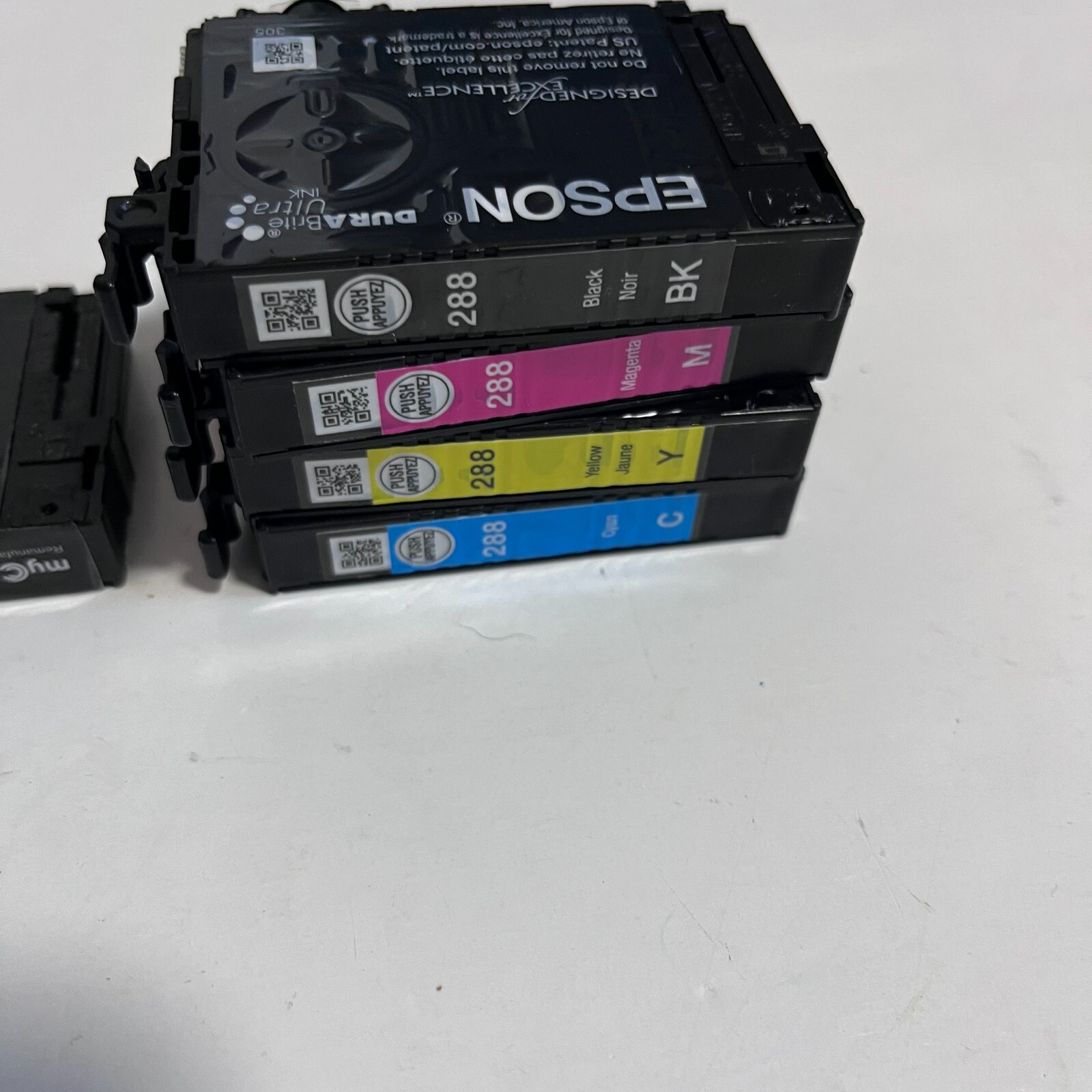 Lot of Epson 288 Ink Black Cyan Magenta Yellow Durabright Ultra Cartridges OEM