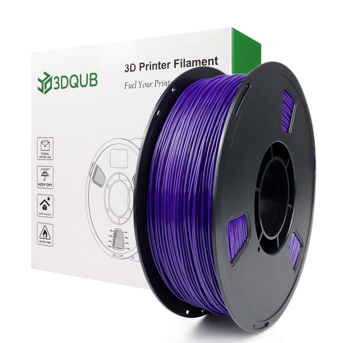3DQUB 1.75mm TPU 95A Flexible Filament – Soft, Durable, Multicolor, 1KG Spool