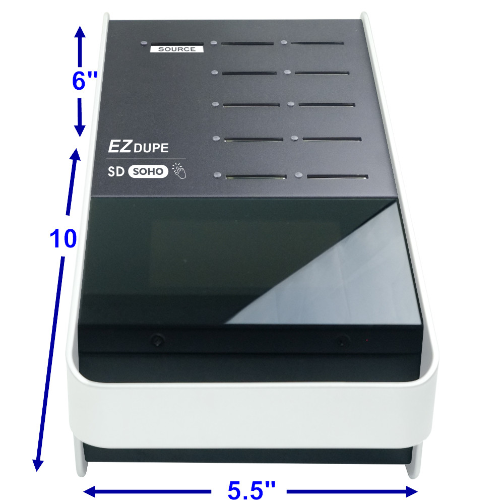 1 to 10 SD & MicroSD Duplicator with Touchscreen – Media card Copier Soho Touch