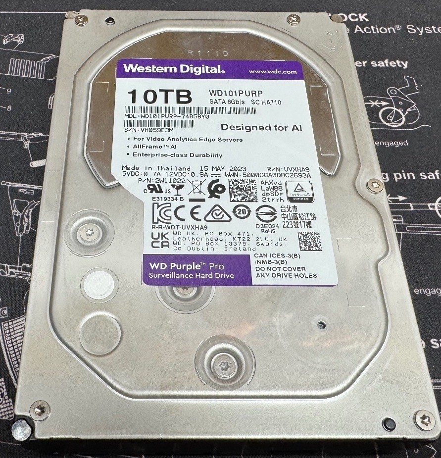 WD Purple 10tb SATA (59e3m)