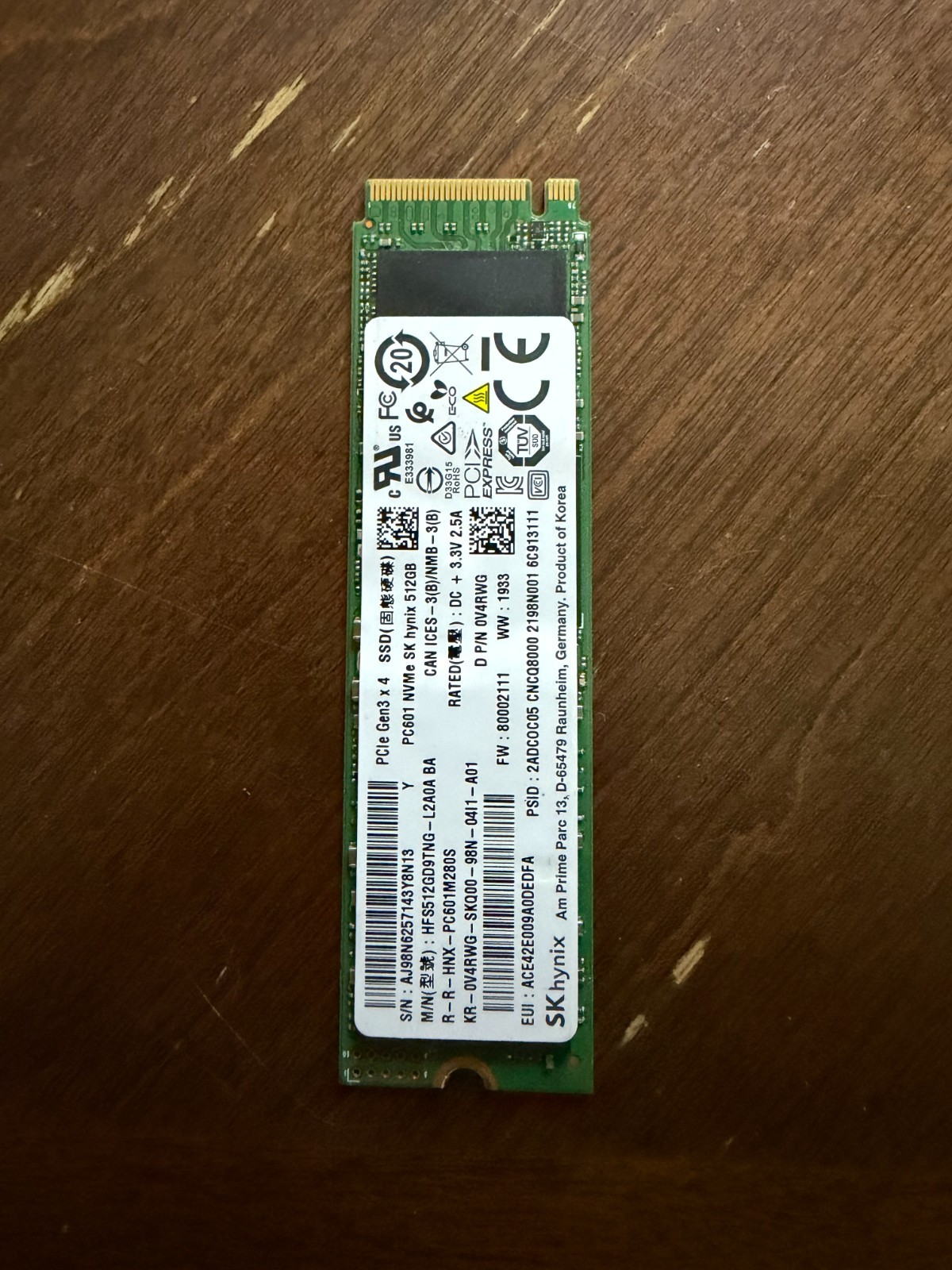 SSD M.2 NVMe: Different brands and capacities