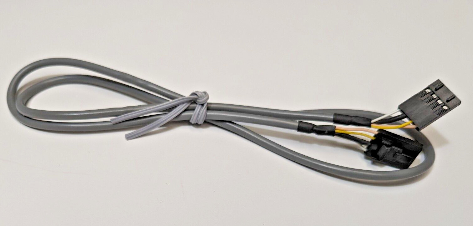 CD Audio cable, CD Rom/DVD audio cable MPC2, grey 4 wires, black connectors 2′