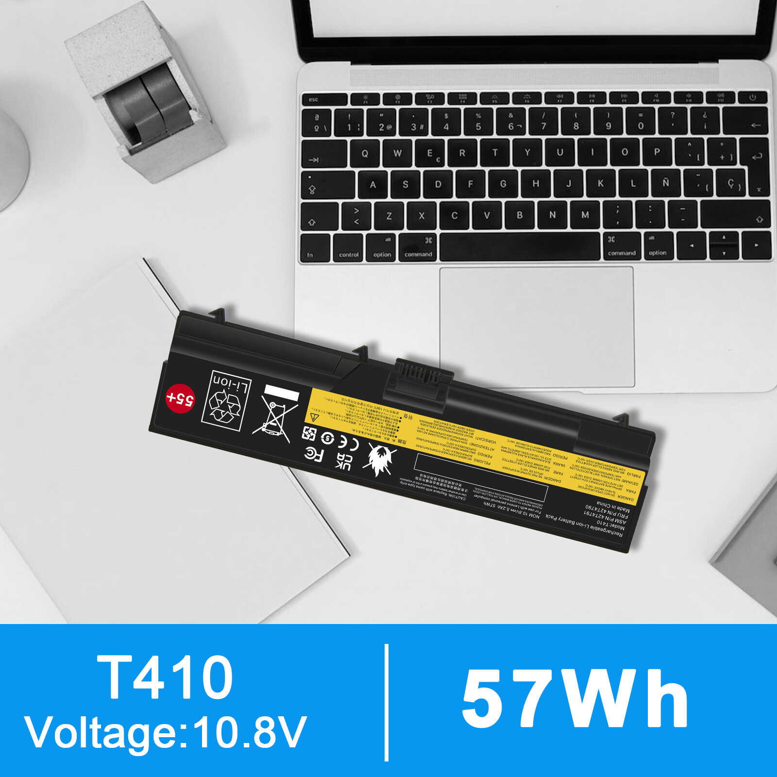 Battery for Lenovo Thinkpad T410 T420 T510 T520 W510 W520 SL410 SL510 5200mAh