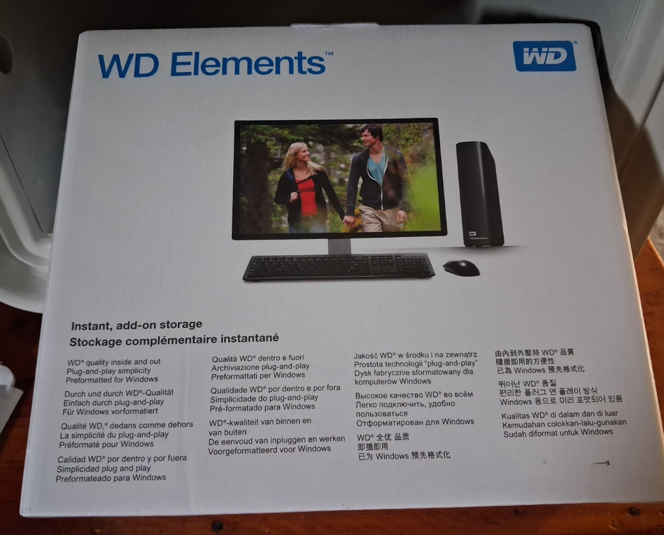 WD Elements 10TB External Hard Drive USB 3.0 Desktop Storage New Sealed Black