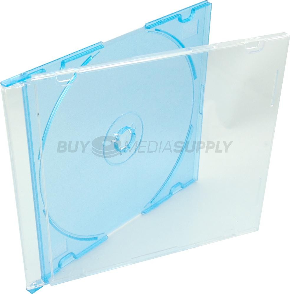 5.2mm Slimline Blue Color 1 Disc CD Jewel Case Lot
