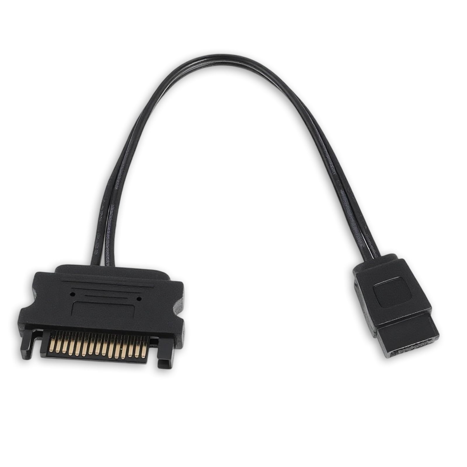 Skrfren SATA Power Adapter, 15 Pin Male SATA Power to 6 Pin SATAs Slimline Power