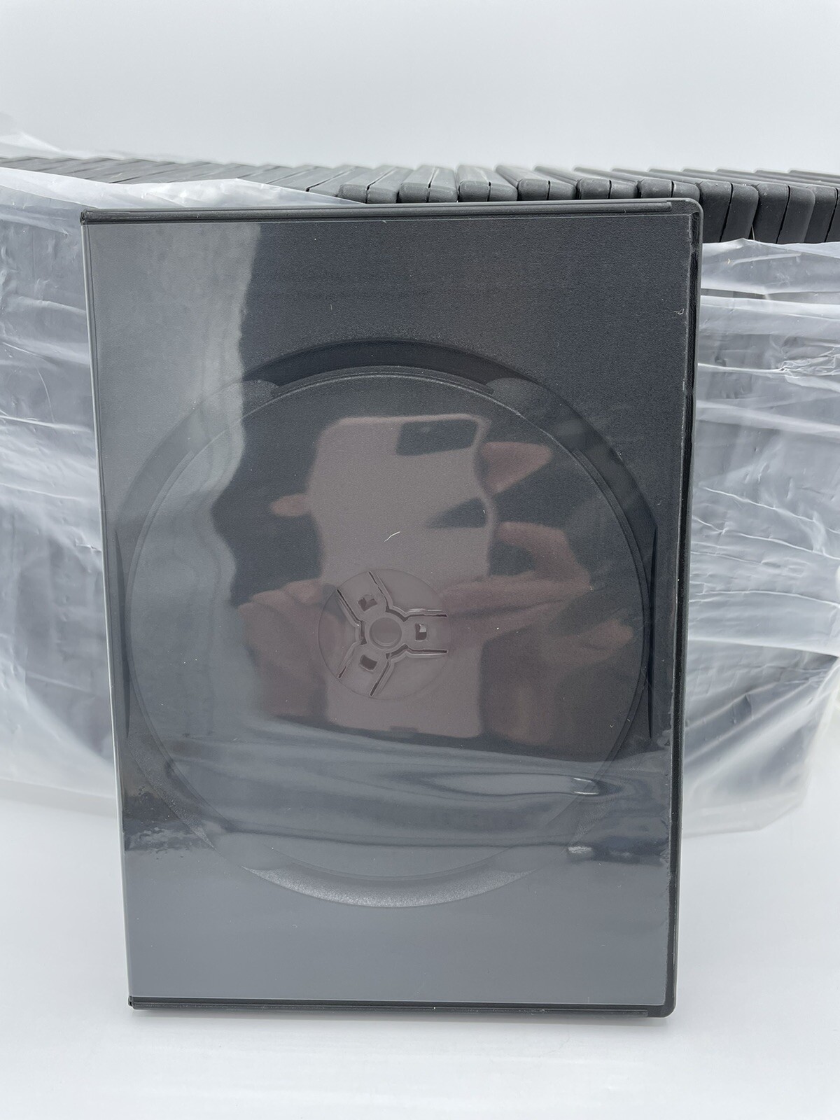 Maxtek 14mm Black Standard Double Capacity DVD Case & Outter Clear Sleeve 25 Pcs