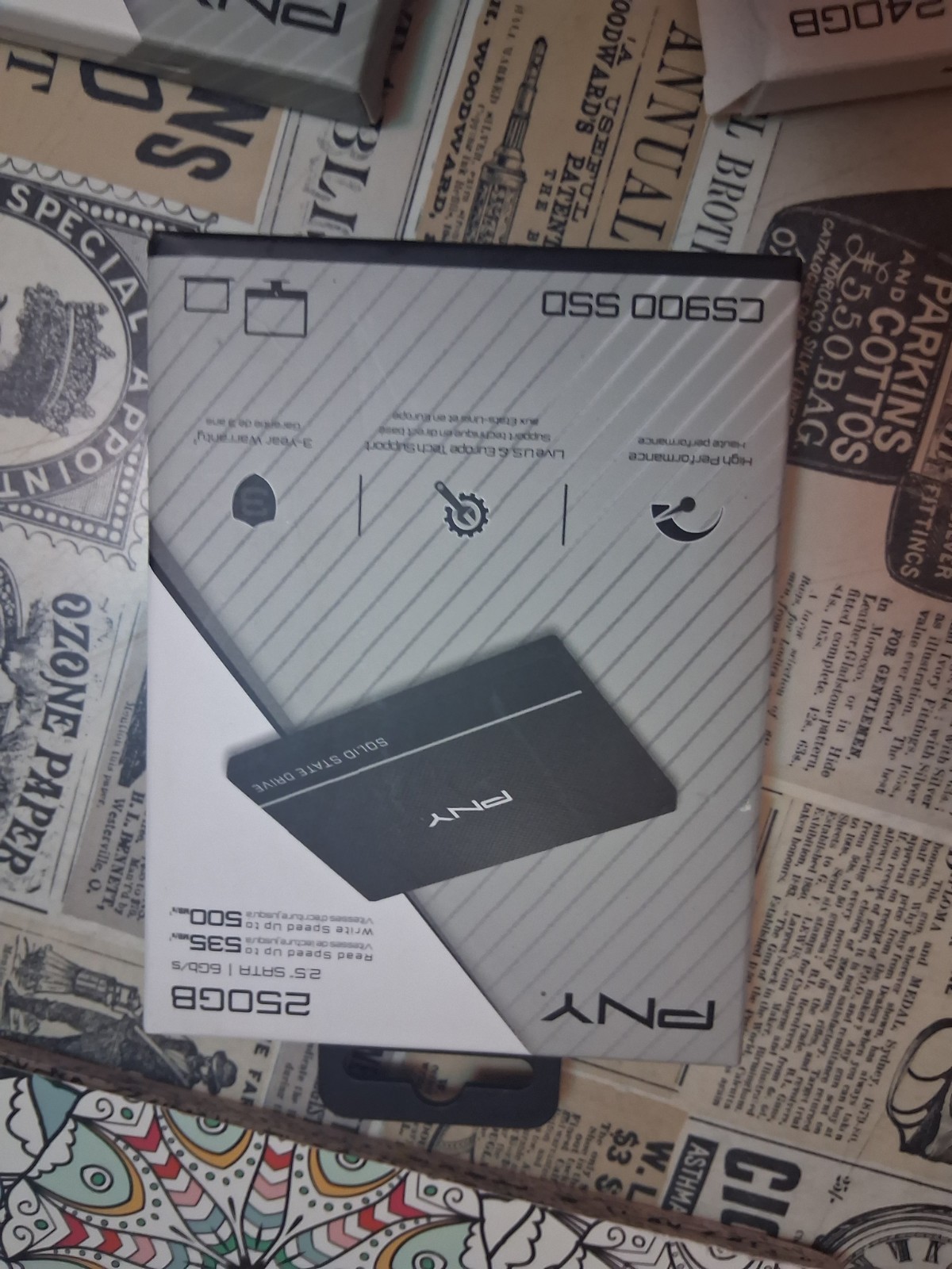 (2)PNY CS900 240GBand (1)250 2.5-inch SATA solid-state drive Lot
