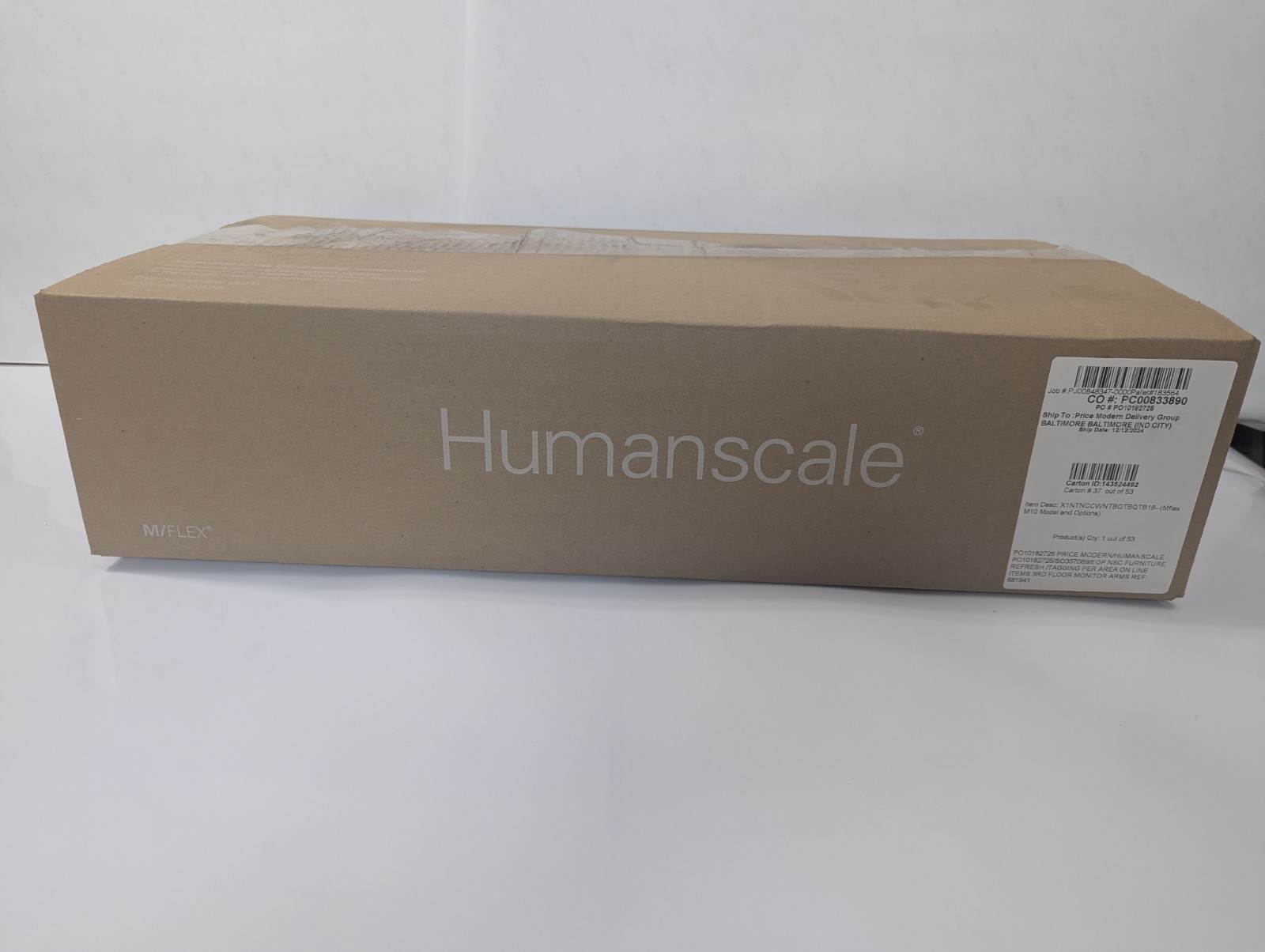 New Humanscale M10 Dual-Monitor Arm, White with Polished Trim, Clamp Mount