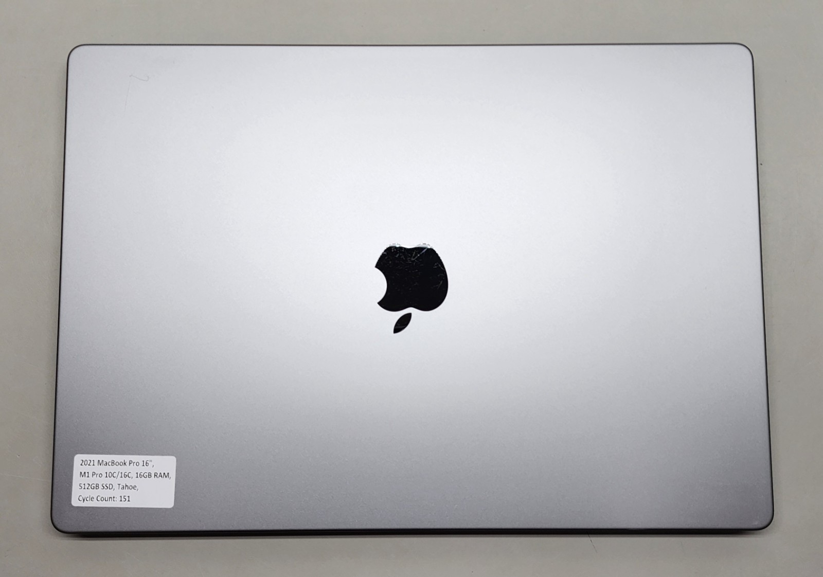 Apple MacBook Pro 2021 16″ M1 Pro 10C/16C 16GB RAM 512GB SSD macOS Tahoe
