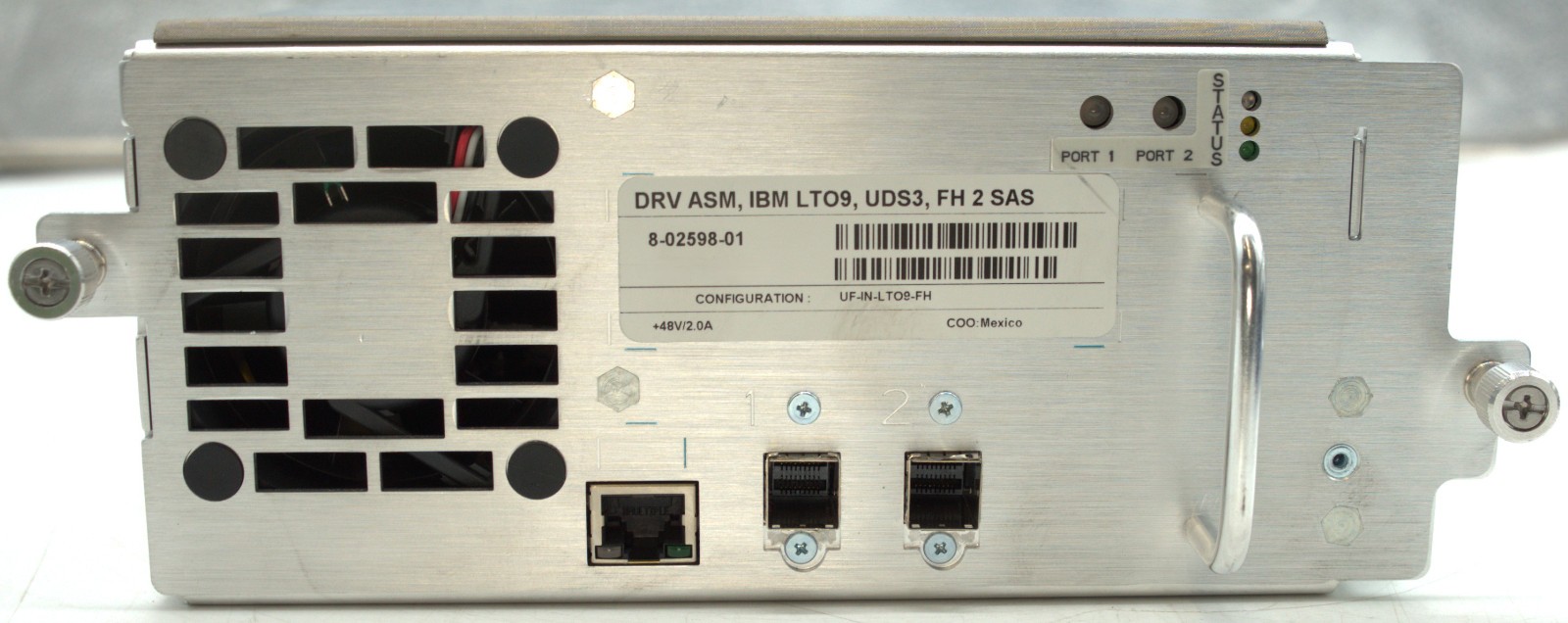 IBM LTO9 Drive FH 2 SAS *For Parts Not Working – Failing Unit*