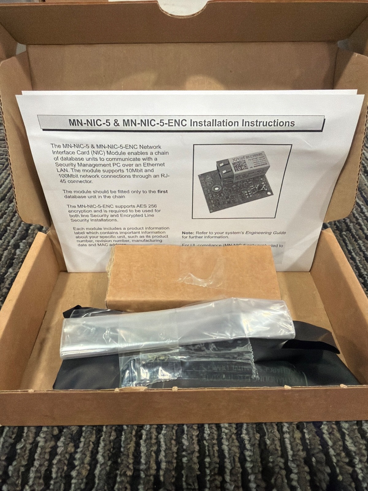 Symmetry MN-NIC-5 Network Interface Card | 10/100Mbps Ethernet for M2150 Systems