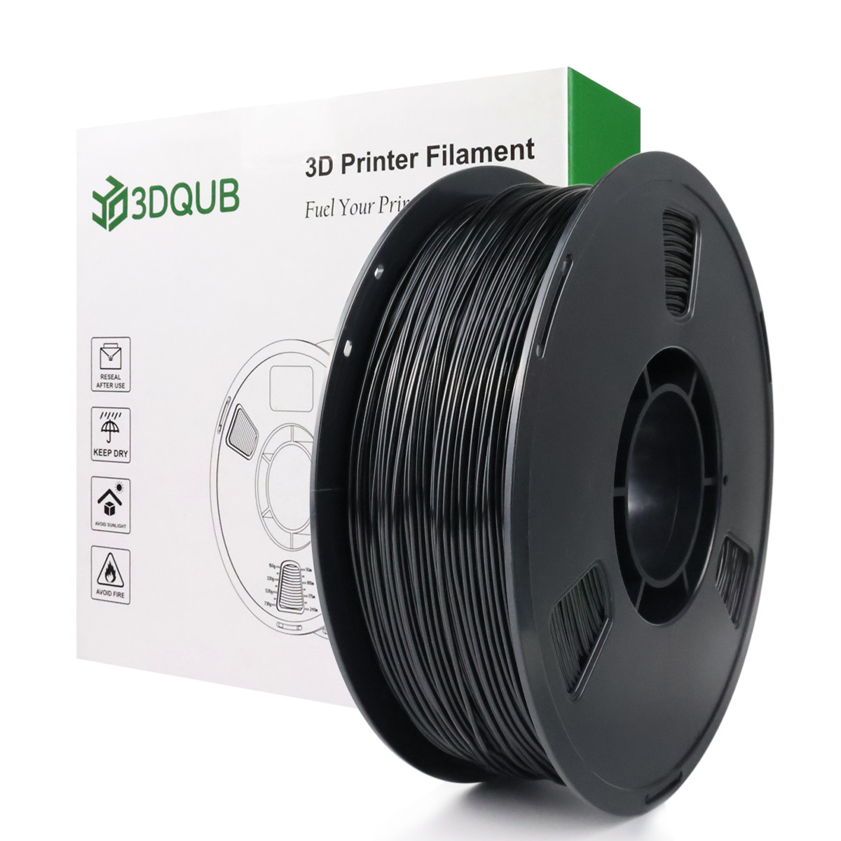 3DQUB 1.75mm TPU 95A Flexible Filament – Soft, Durable, Multicolor, 1KG Spool