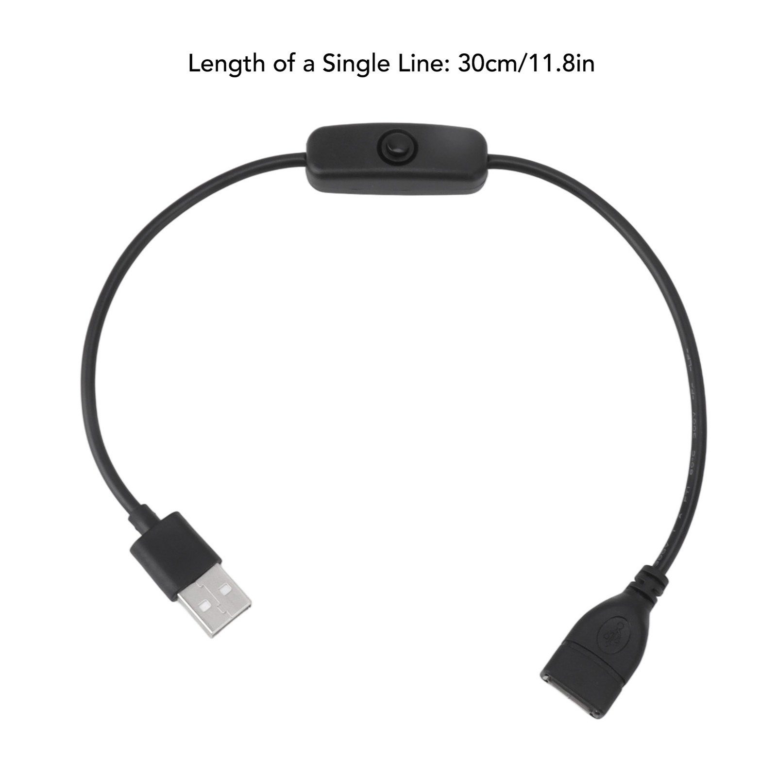 NEW 5PCS USB Extension Cable With ON Off Switch Male To Female Cable For Driving