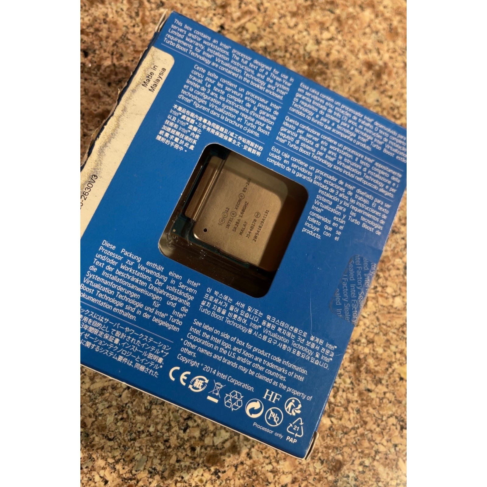 Intel Xeon E5-2630 v3 2.4GHz 20MB Cache LGA2011-v3 Processor BX80644E52630V3 New