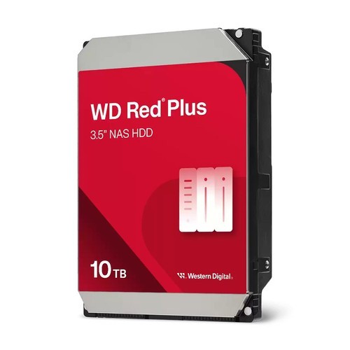 WD Red Plus 10TB Unopened RMA Drive – 3.5″ SATA 256MB NAS HDD 7200RPM