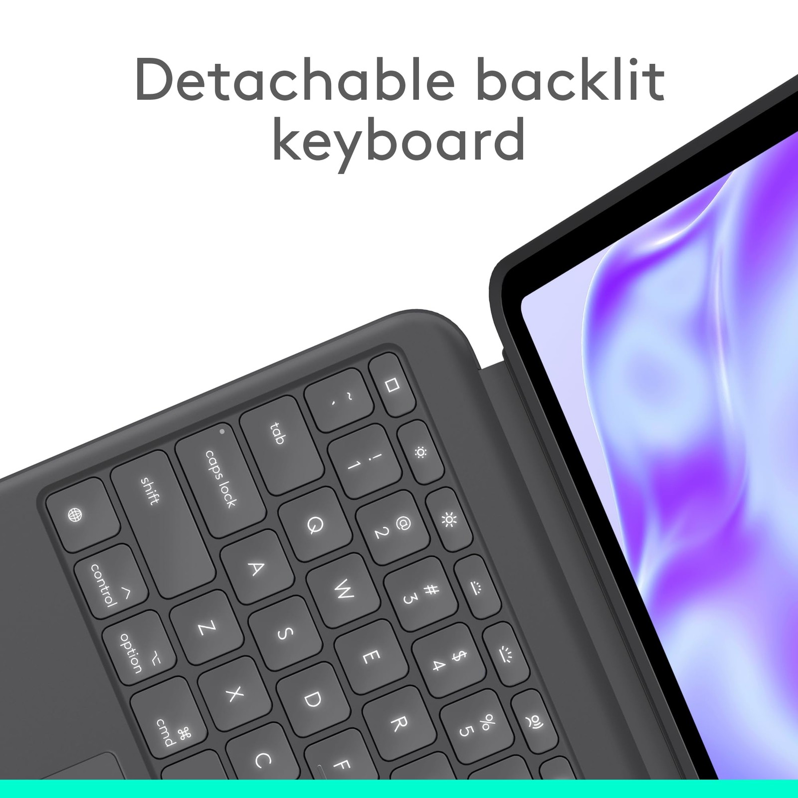 Logitech -iPad Pro 13-inch Keyboard Case with Detachable Keyboard and Trackpad