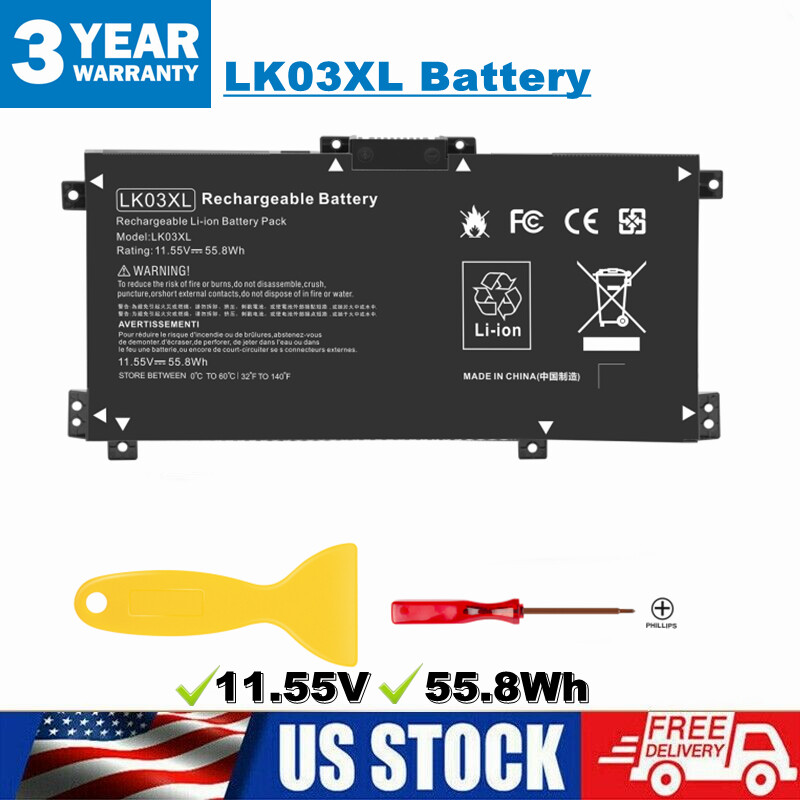 ✅LK03XL Battery for HP Envy X360 15-BP 15-BQ 15-CN 15-CP 15-CR 17-AE 916814-855