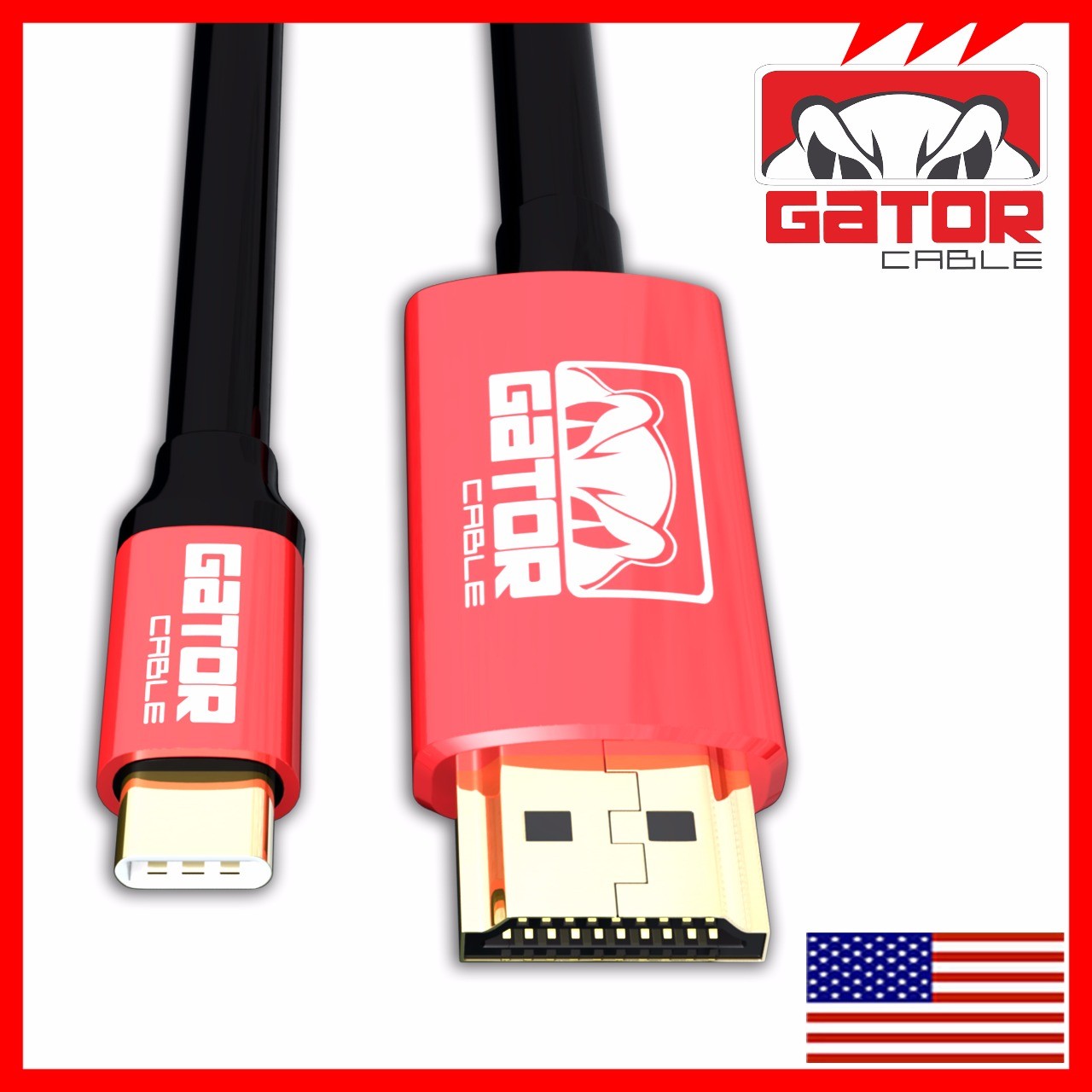 USB-C to HDMI Cable Adapter HDTV 4K 60Hz for Samsung MacBook Android iPhone LG