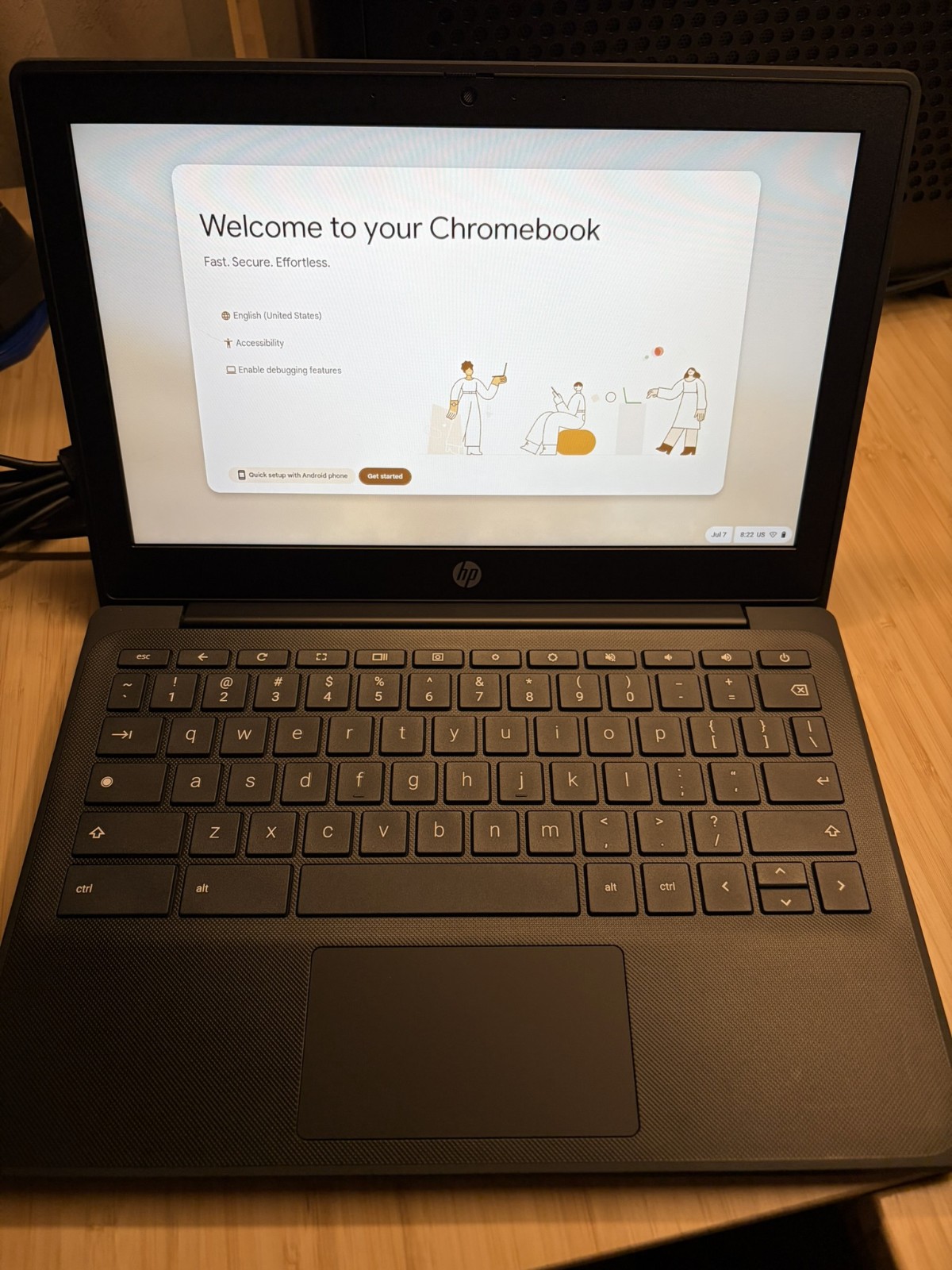 HP Fortis G1m Chromebook 11” Touch MediaTek Kompanio 520 8GB 64GB eMMc Chrome OS