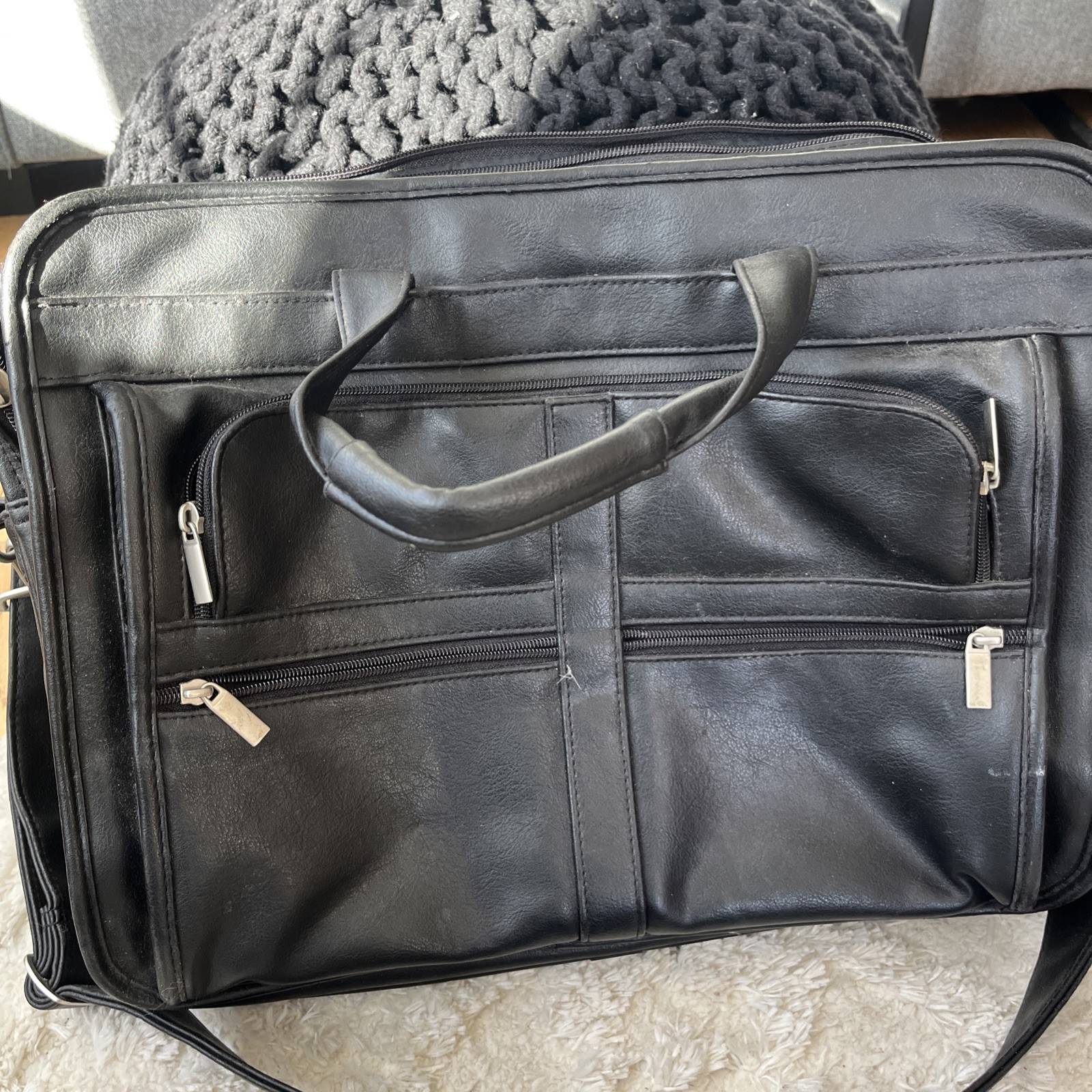 Messenger Bag 17x 12.5×7.5”Inch Laptop Briefcase with shoulder strap