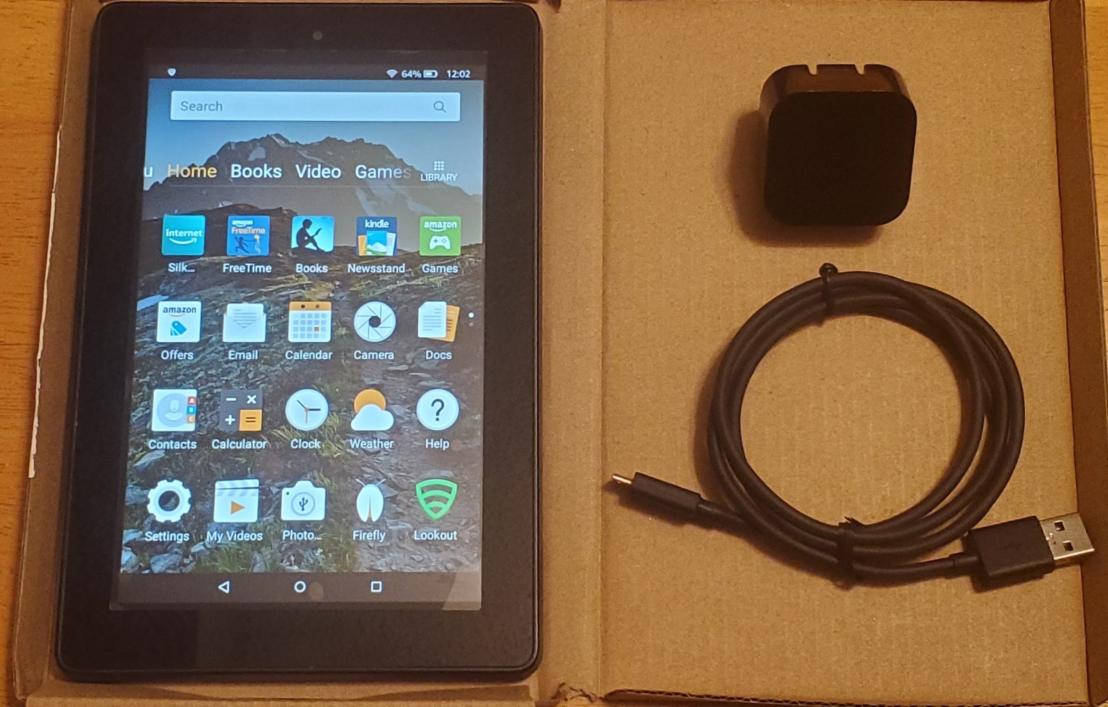 Amazon Fire HD 7 4th Gen 8GB Wi-Fi Black SQ46CW Factory Reset & Tested *Grade A