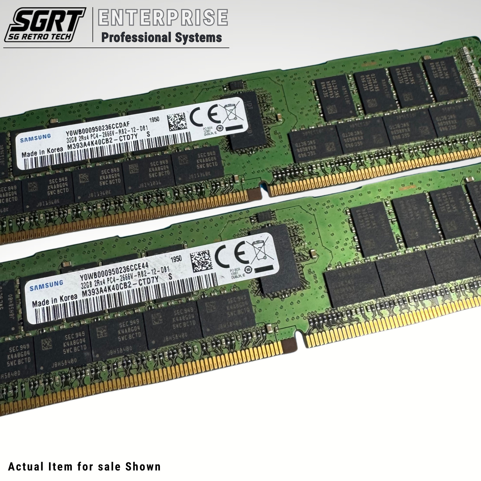Samsung 64GB 2x32GB DDR4-2666 ECC Registered RDIMM Server RAM Kit
