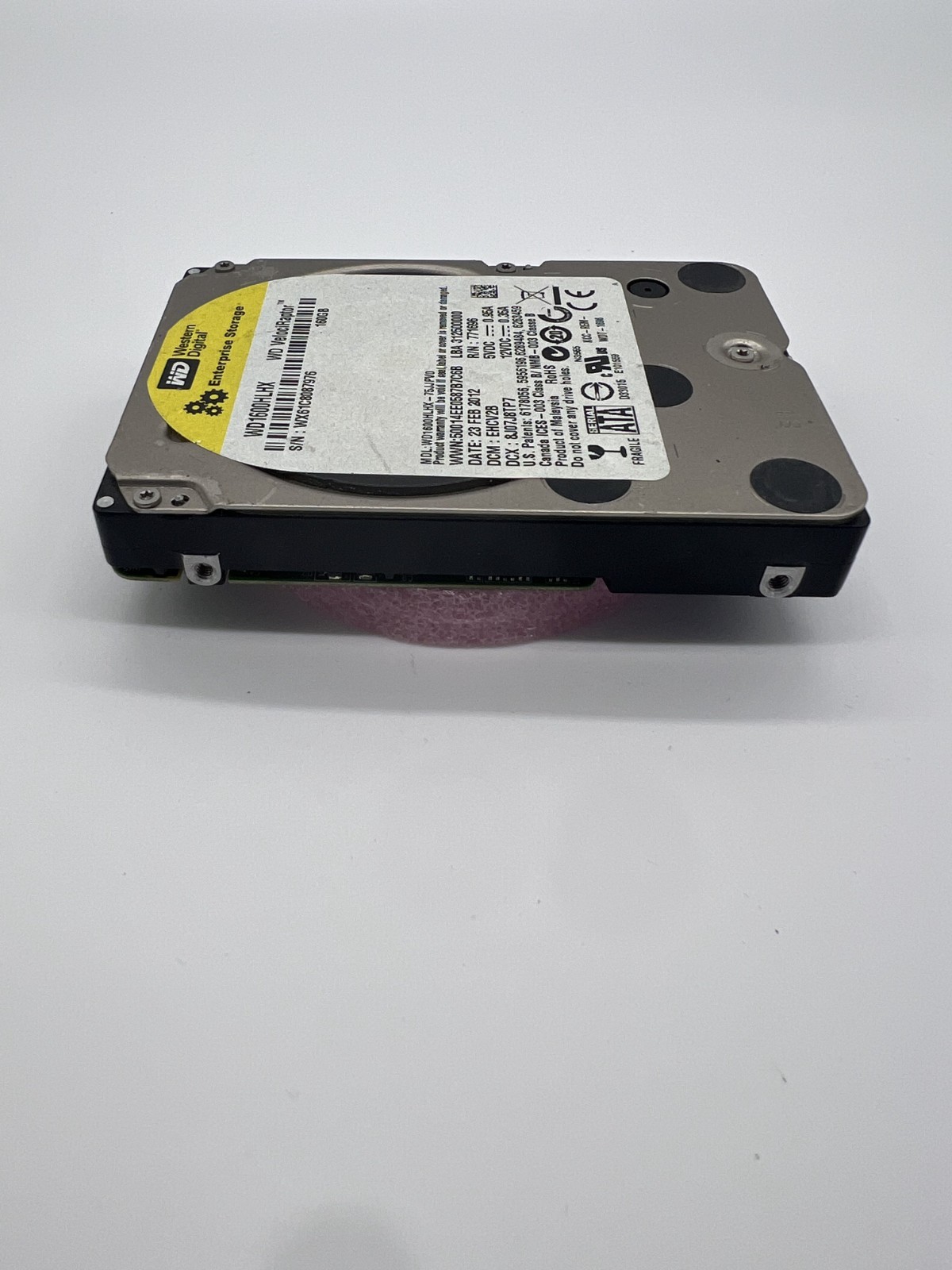Western Digital VelociRaptor WD1600HLHX 160GB 2.5″ SATA HDD 10K RPM Tested