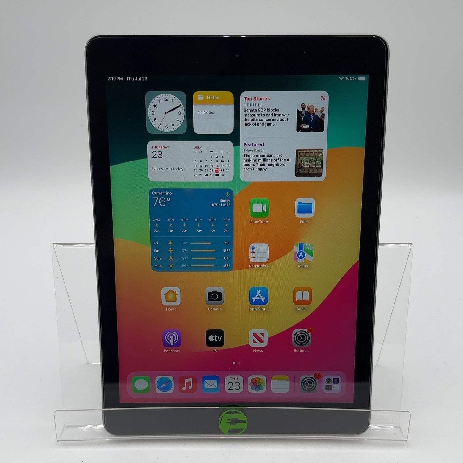 WiFi Only Apple iPad 6th Gen 128GB Space Gray MR7J2LL/A